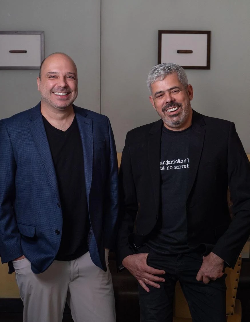 Diego Martins e chef Eduardo de Castro