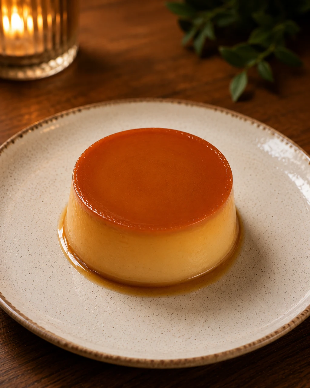 Pudim do SOCA coberto com calda de caramelo