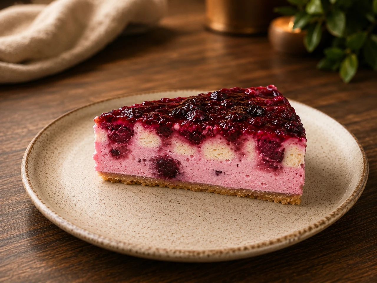 Torta de frutas vermelhas